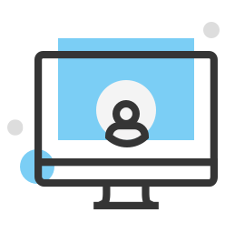 user in the computer icon