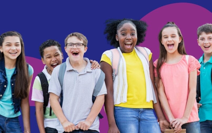 Students smiling image